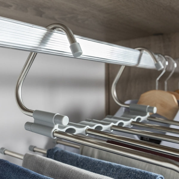 Cabides Multifuncionais Marroom - Otimize o espaço em seu armário